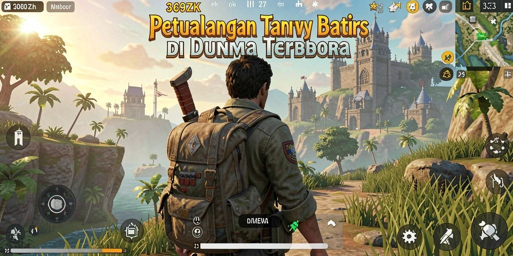 Screenshot gameplay <strong>369ZK</strong> yang menunjukkan dunia terbuka dan detail visual menakjubkan.