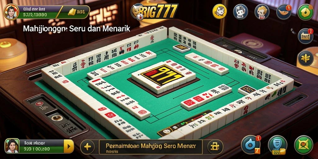 Gameplay Mahjong yang seru dan penuh tantangan di BIG777.