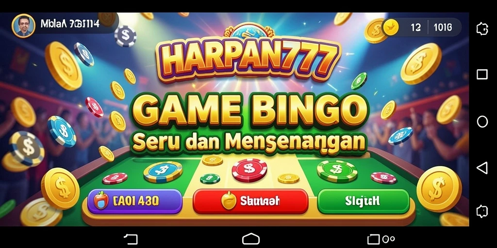Tampilan gameplay seru di HARAPAN777 dengan desain Bingo yang menarik.