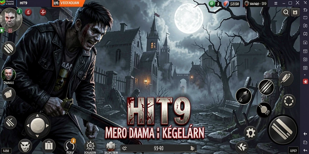 Gameplay menyeramkan dari HIT9 dengan monster mengintai di kegelapan.