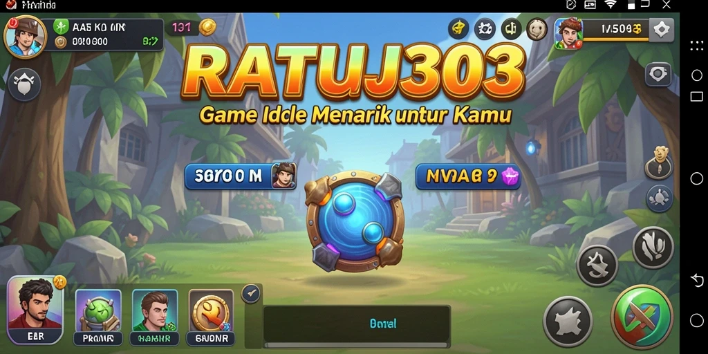 Screenshot gameplay RATU303 dengan elemen Idle yang menarik.