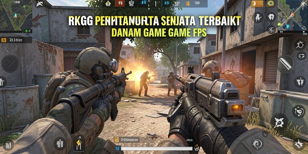 Tampilan gameplay RKGG yang penuh aksi dan strategi FPS.
