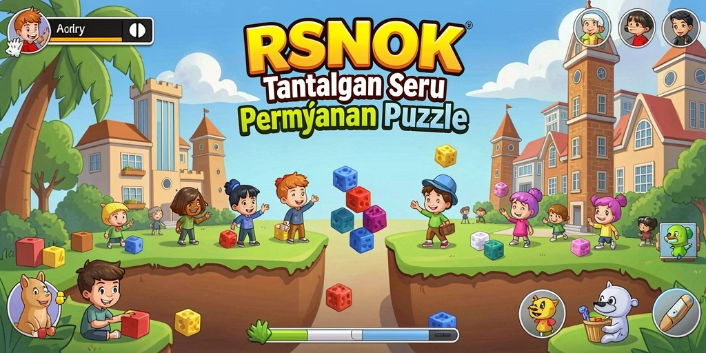 Screenshot RSNOK menunjukkan gameplay puzzle yang menantang dan menarik.