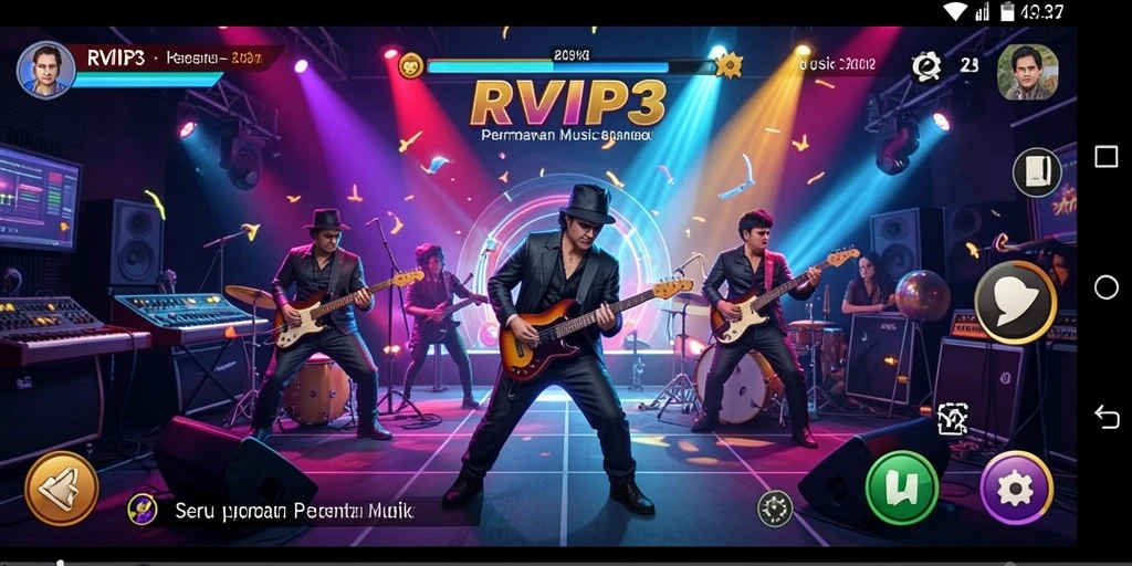 Tampilan gameplay RVIP3 yang penuh warna dan menarik.