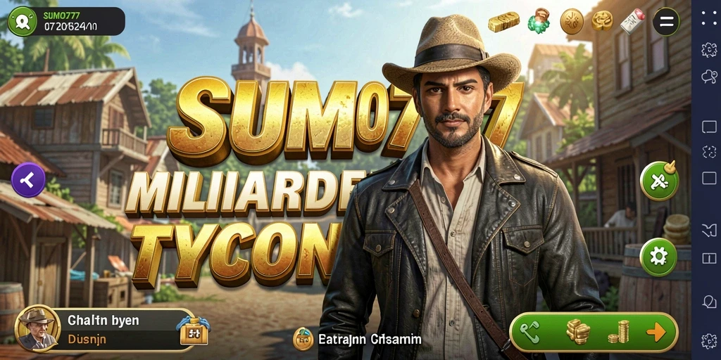 Tampilan gameplay yang menarik dari SUMO777 dengan elemen Tycoon.