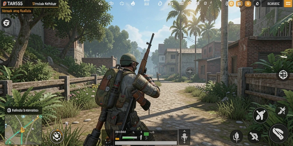 Tampilan gameplay TAR555 yang menakjubkan dalam dunia simulasi.