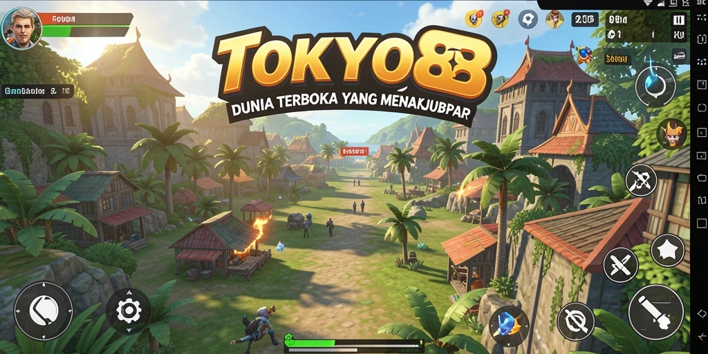 Gameplay seru di dunia terbuka TOKYO88 yang penuh petualangan.