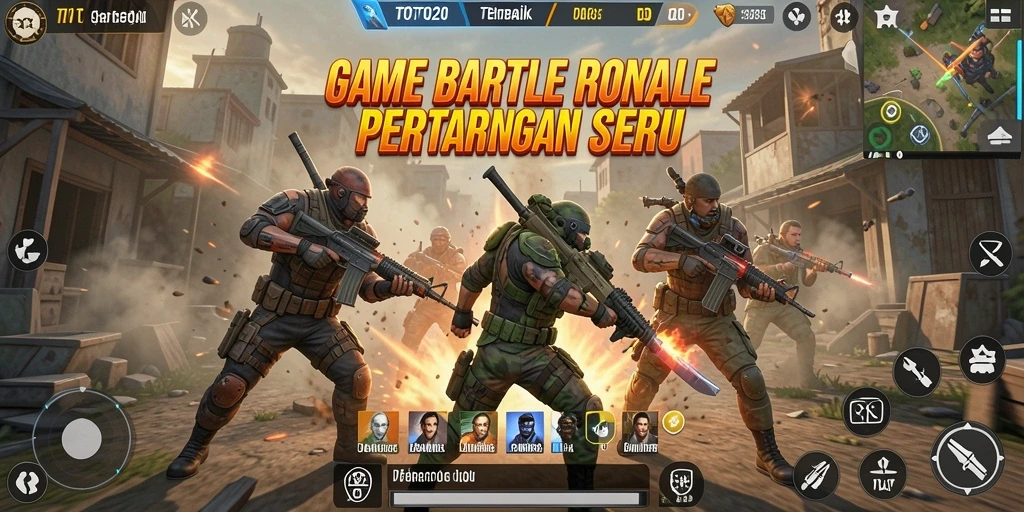 Gameplay seru TOTO20 dalam pertarungan Battle Royale.