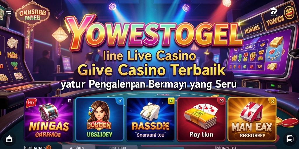 Tampilan gameplay YOWESTOGEL yang interaktif dalam suasana Live Casino.